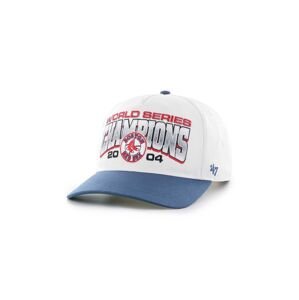 Bavlnená šiltovka 47 brand MLB Boston Red Sox biela farba, s nášivkou, BCWS-ARCHH02CTP-WH04