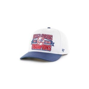 Bavlnená šiltovka 47 brand MLB New York Yankees biela farba, s nášivkou, BCWS-ARCHH17CTP-WH96