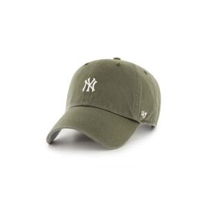 Bavlnená šiltovka 47 brand MLB New York Yankees hnedá farba, s nášivkou, B-BSRNR17GWS-SWA