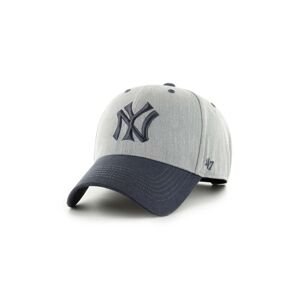 Bavlnená šiltovka 47 brand MLB New York Yankees šedá farba, s nášivkou, BCPTN-MLDTT17KHP-GY10