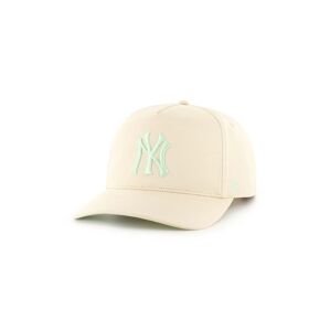 Bavlnená šiltovka 47 brand MLB New York Yankees béžová farba, s nášivkou, BCWS-SRSHT17GWP-NT96