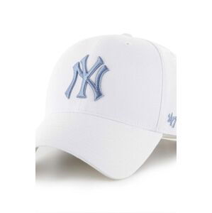 Šiltovka 47 brand MLB New York Yankees biela farba, s nášivkou, B-MVPSP17WBP-WHN