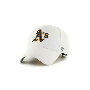 Šiltovka 47 brand MLB Oakland Athletics biela farba, s nášivkou, B-MVP18WBV-WHA