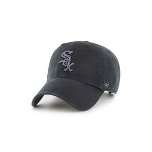 Bavlnená šiltovka 47 brand MLB Chicago White Sox čierna farba, s nášivkou, B-RGW06GWS-BKG