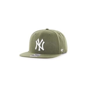 Vlnený šilt 47 brand MLB New York Yankees zelená farba, s nášivkou, B-NSHOT17WBP-SWA