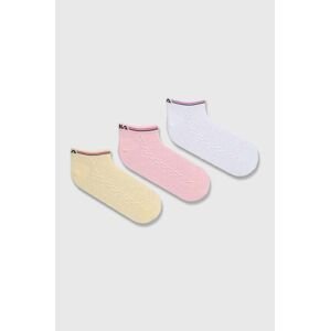 Ponožky Fila 3-pak dámske, ružová farba, F6940