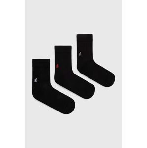 Ponožky Gramicci 3-pak SX.M04-White, pánske, čierna farba