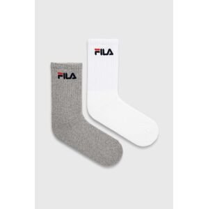 Ponožky Fila 2-pak šedá farba, F4401