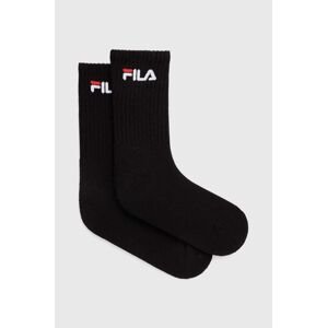 Ponožky Fila 2-pak čierna farba, F4401