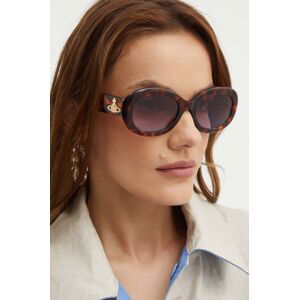 Slnečné okuliare Vivienne Westwood dámske, hnedá farba, VW505110053