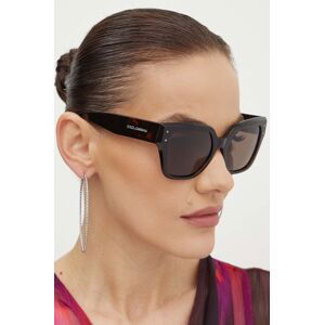 Slnečné okuliare Dolce & Gabbana dámske, hnedá farba