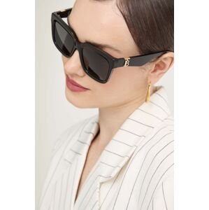 Slnečné okuliare Burberry dámske, čierna farba, 0BE4419