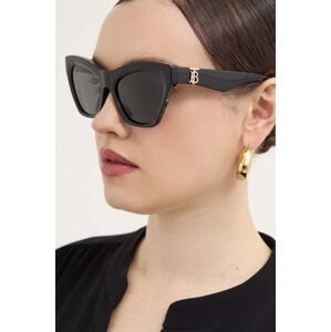 Slnečné okuliare Burberry dámske, čierna farba, 0BE4420U
