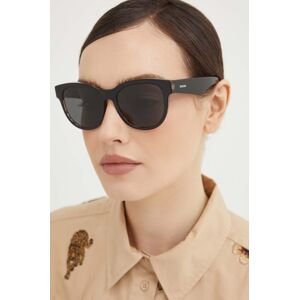 Slnečné okuliare Burberry dámske, čierna farba, 0BE4432U