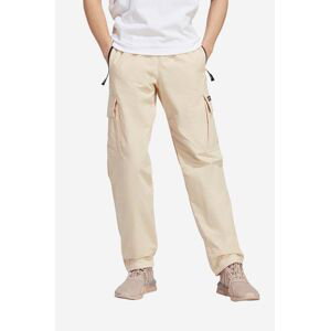 Bavlnené nohavice adidas Originals Adventure NA Pants HR3506-cream, béžová farba, rovné