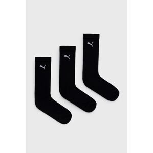 Ponožky Puma (3-pack) 907940 čierna farba, 907940