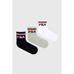 Ponožky Fila 3-pak biela farba