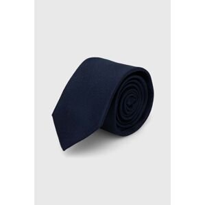 Hodvábna kravata Calvin Klein tmavomodrá farba, K10K113142