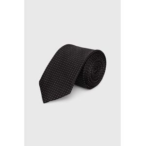 Hodvábna kravata Calvin Klein čierna farba, K10K113144