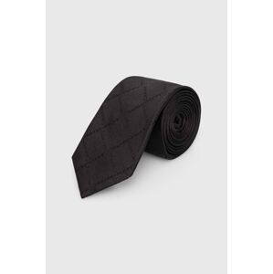 Hodvábna kravata Calvin Klein čierna farba, K10K113145