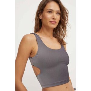 Plážový top Calvin Klein čierna farba, KW0KW02662