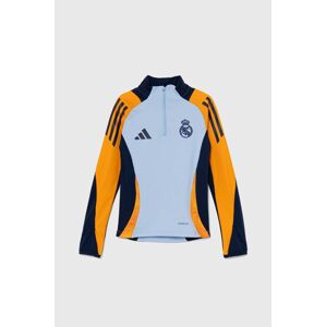 Detská mikina adidas Performance REAL TR TOP vzorovaná, IT5122