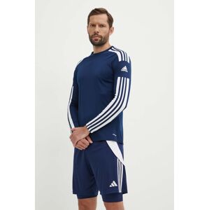 Tréningové tričko s dlhým rukávom adidas Performance Squadra 21 tmavomodrá farba, vzorovaný, GN5790