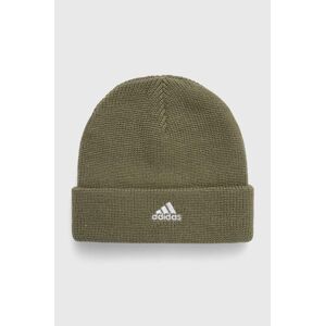 Detská čiapka adidas Performance zelená farba biela, IY7844