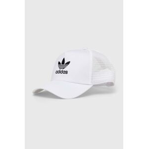 Šiltovka adidas Originals biela farba, s nášivkou, IS3015