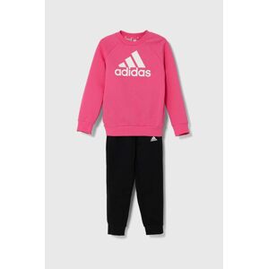 Detská tepláková súprava adidas LK BOSOG FL ružová farba, IX7319