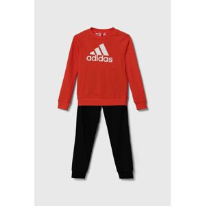 Detská tepláková súprava adidas LK BOSOG FT oranžová farba, IX7363