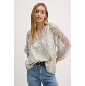 Blúzka Pepe Jeans MARTINA dámska, béžová farba, vzorovaná, PL304872