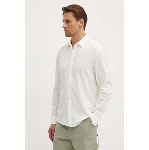 Bavlnená košeľa Pepe Jeans MARCEL pánska, béžová farba, regular, s klasickým golierom, PM308566