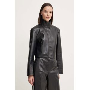 Bunda Calvin Klein dámska, čierna farba, prechodná, K20K207975