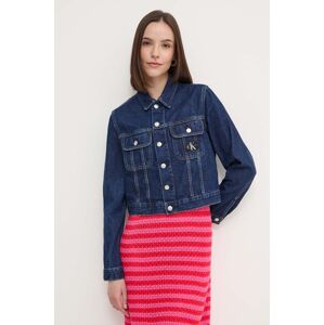 Rifľová bunda Calvin Klein Jeans dámska, prechodná, J20J223670