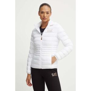 Bunda EA7 Emporio Armani dámska, biela farba, prechodná, TNF8Z.8NTB23