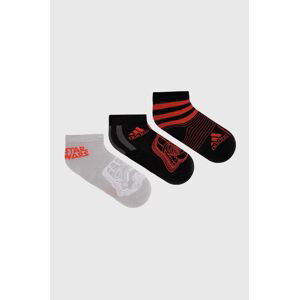 Detské ponožky adidas Performance SW 3PP SO 3-pak čierna farba, IW1101