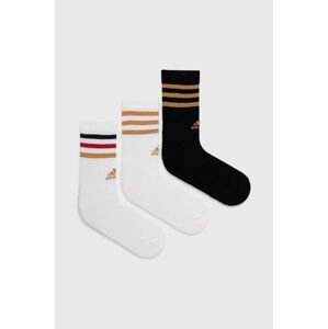 Ponožky adidas Essentials 3-pak biela farba, IY8642