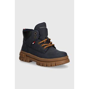 Detské zimné topánky Tommy Hilfiger tmavomodrá farba, T1X5-33705