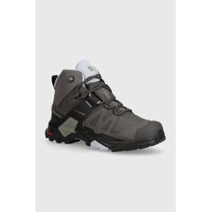 Topánky Salomon X Ultra 4 Mid GTX dámske, šedá farba, L41625000