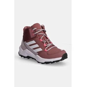Detské topánky adidas TERREX TERREX AX4R MID ružová farba, IF6524