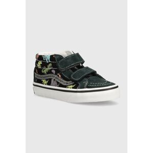 Detské tenisky Vans SK8-Mid Reissue zelená farba, VN000CZ5BS51