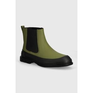 Kožené topánky chelsea Camper Pix pánske, zelená farba, K300252-025
