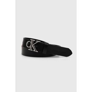 Kožený opasok Calvin Klein Jeans dámsky, čierna farba, K60K612271