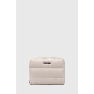 Peňaženka Calvin Klein dámska, šedá farba, K60K612201