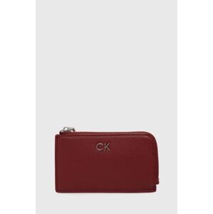 Puzdro na karty Calvin Klein červená farba, K60K612281