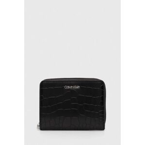Peňaženka Calvin Klein dámska, čierna farba, K60K612355