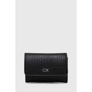 Peňaženka Calvin Klein dámska, čierna farba, K60K612636
