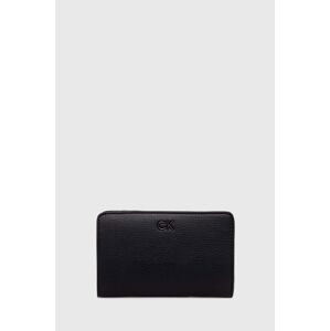 Peňaženka Calvin Klein dámska, čierna farba, K60K612638