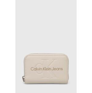 Peňaženka Calvin Klein Jeans dámska, béžová farba, K60K612255